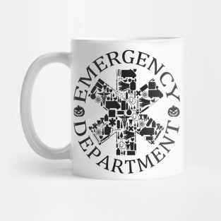 Er Nurse Halloween Spooky Emergency Department Mug